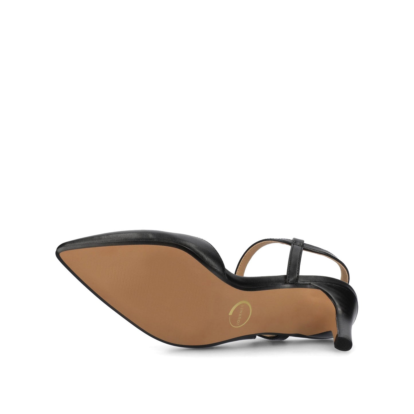 Journee SCIPIO STILETTO PUMP HEELS IN WIDE - Black PU