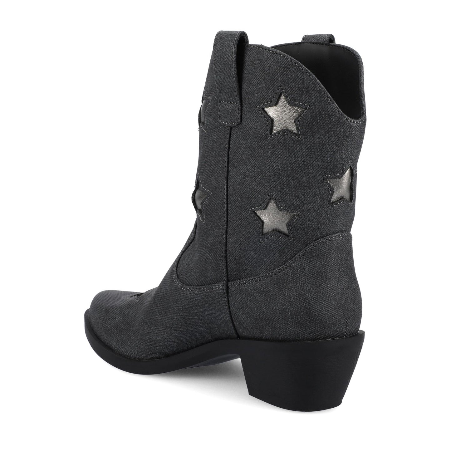 Journee UNDERWOOD WESTERN STAR BOOTIES IN WIDE - Charcoal