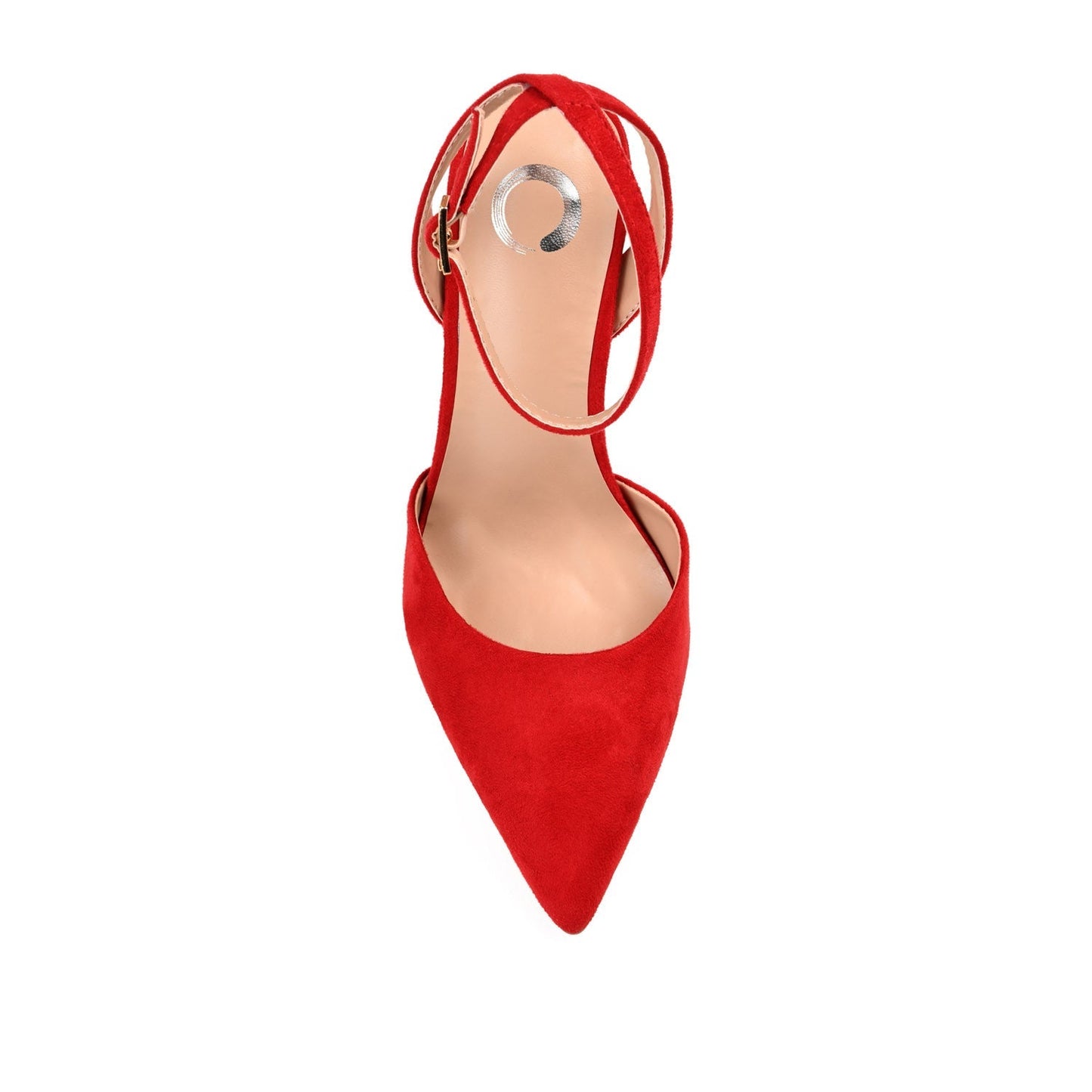 Journee TYYRA BLOCK HEELS IN FAUX SUEDE IN WIDE - Red