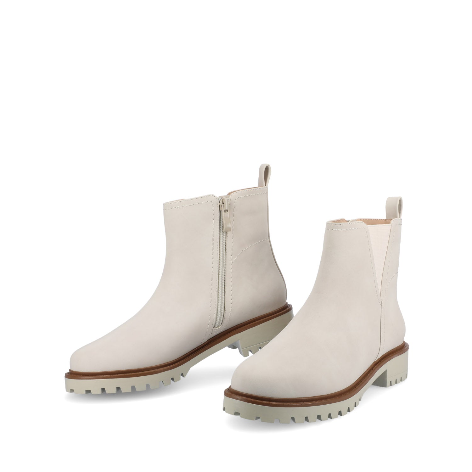 Journee JUNNAH CHELSEA BOOTS IN WIDE - Bone