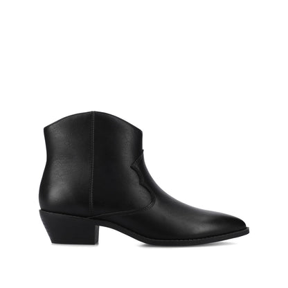 Journee TALIAH WESTERN ANKLE BOOTIES IN WIDE - Black