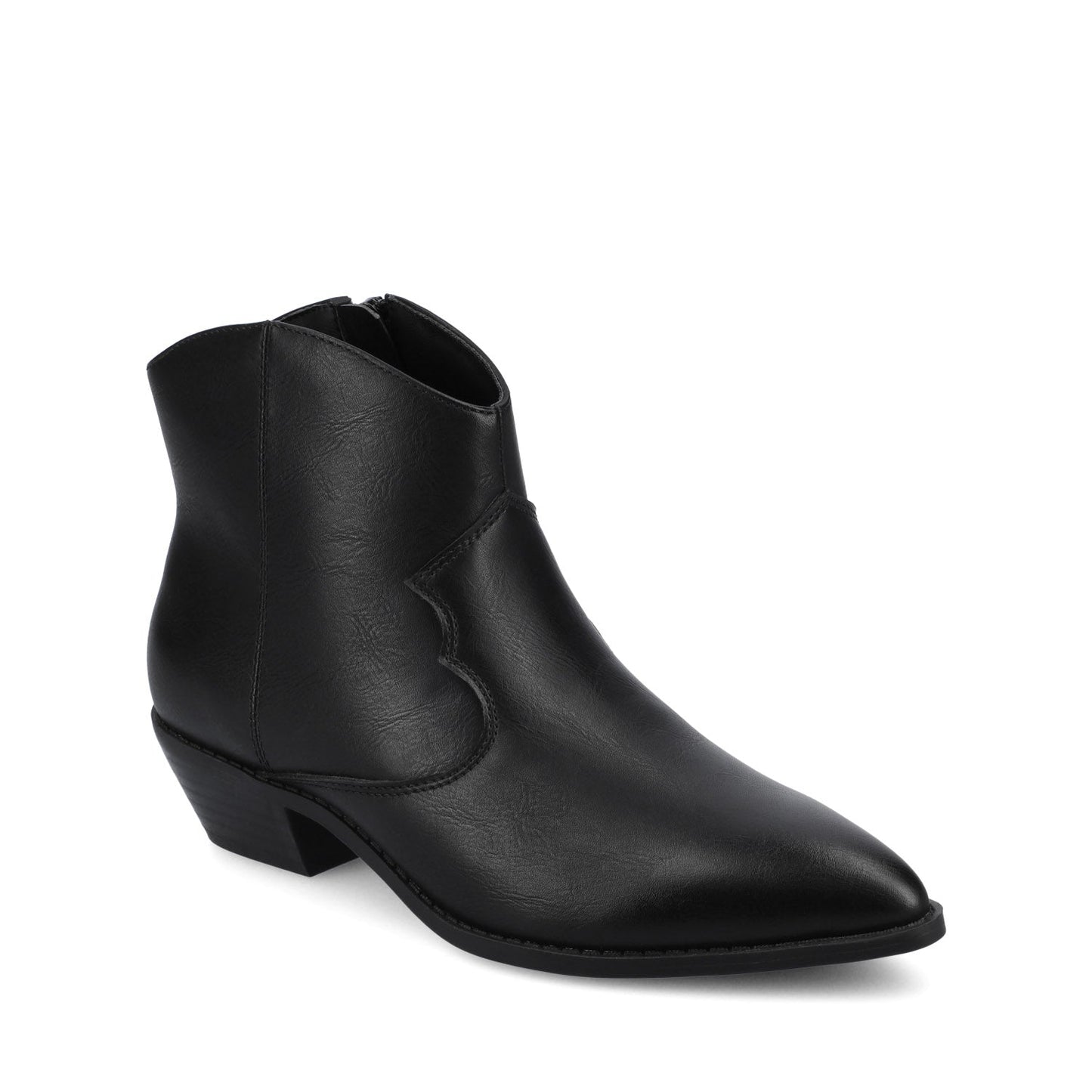 Journee TALIAH WESTERN ANKLE BOOTIES IN WIDE - Black