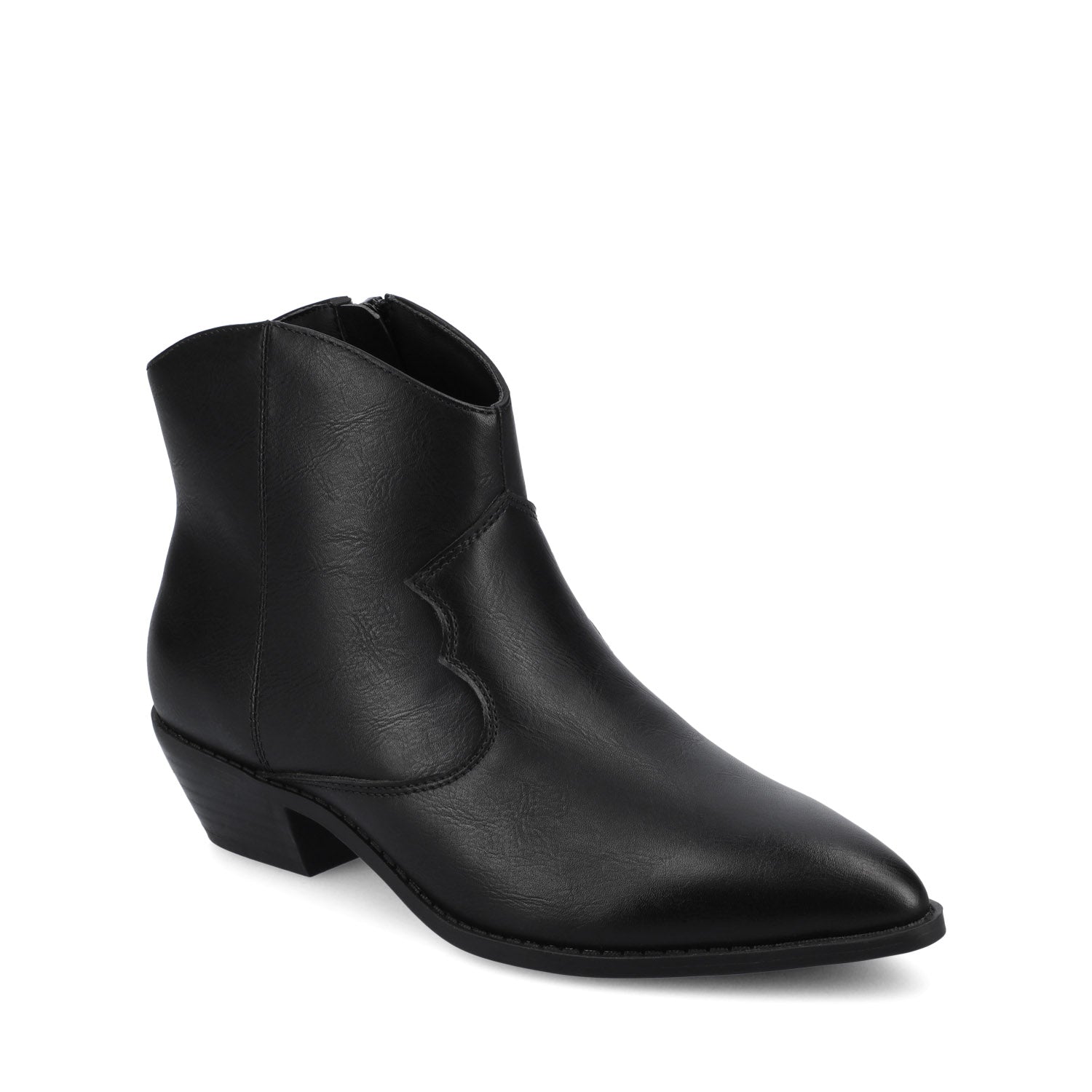Journee TALIAH WESTERN ANKLE BOOTIES IN WIDE - Black