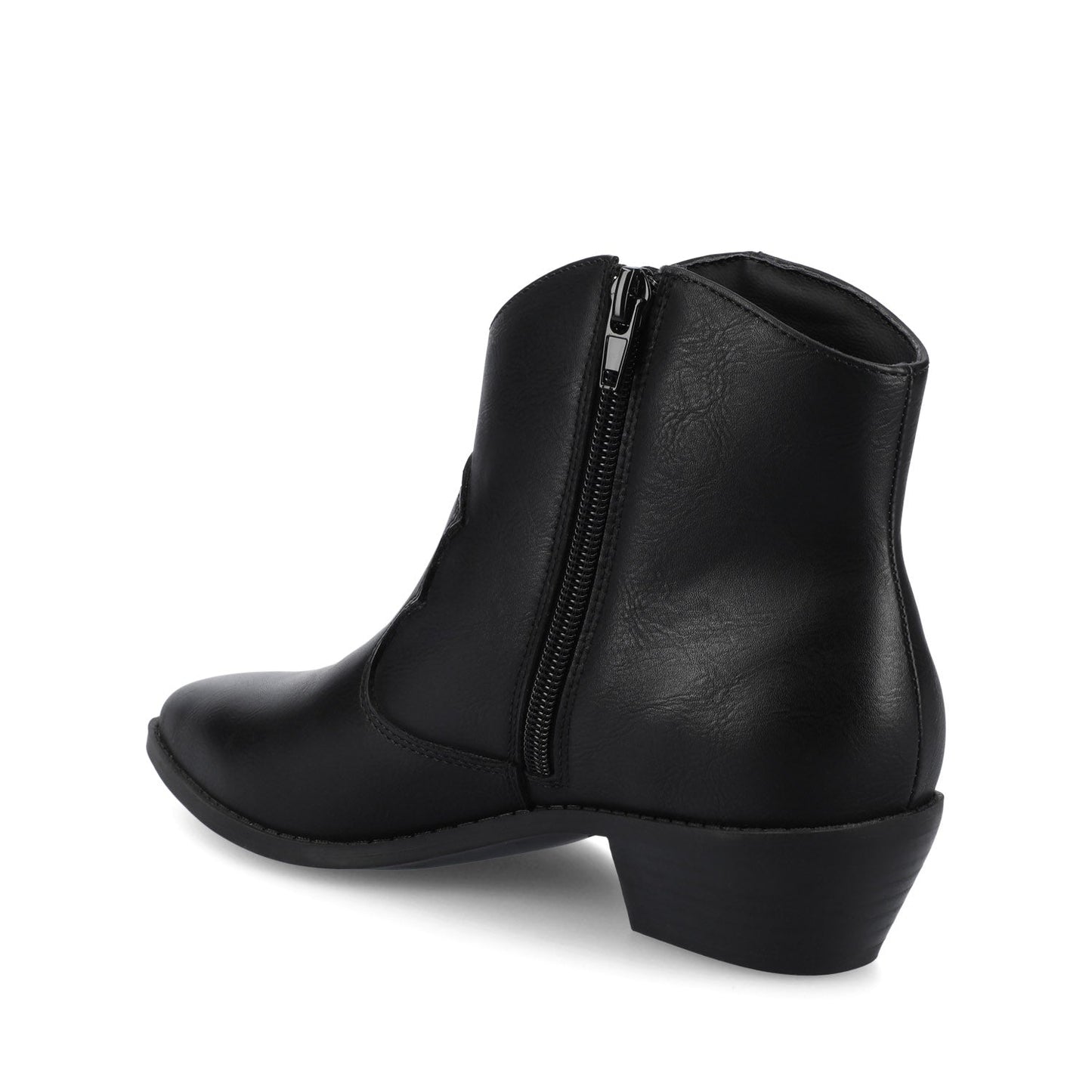 Journee TALIAH WESTERN ANKLE BOOTIES IN WIDE - Black