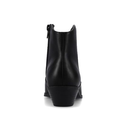 Journee TALIAH WESTERN ANKLE BOOTIES IN WIDE - Black