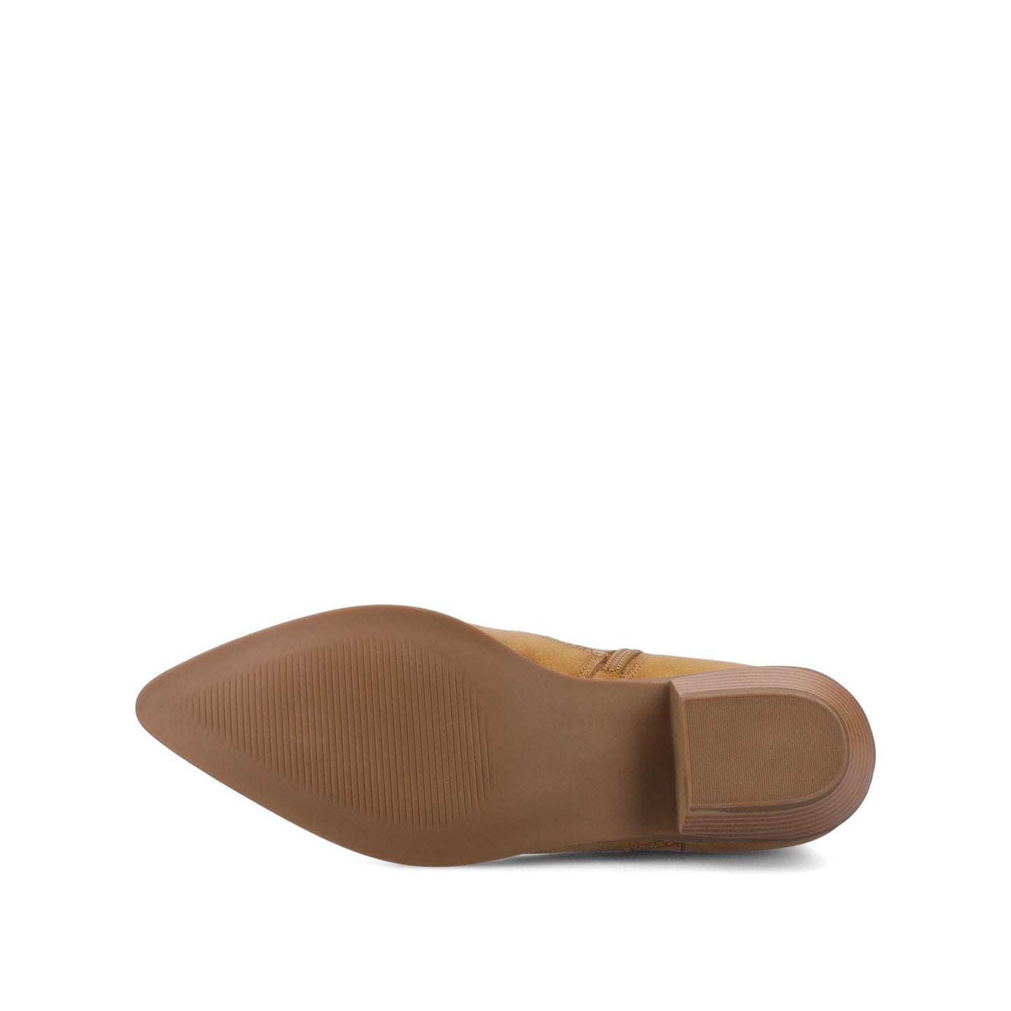 Journee TALIAH WESTERN ANKLE BOOTIES IN WIDE - Tan