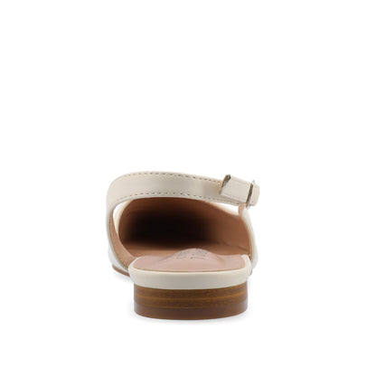 Journee DAPHNNE BALLET FLATS IN TWEED FABRIC IN WIDE - Ivory