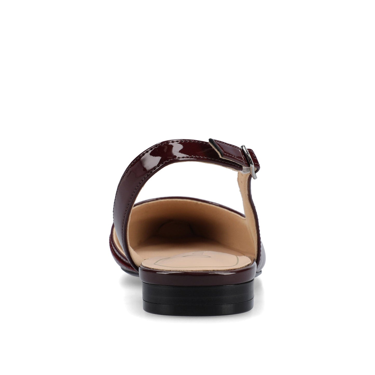 Journee DAPHNNE BALLET FLATS IN TWEED FABRIC STATEMENT IN WIDE - Oxblood Nubuc