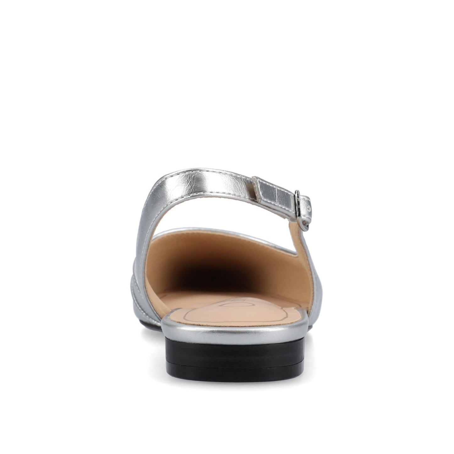 Journee DAPHNNE BALLET FLATS IN TWEED FABRIC STATEMENT IN WIDE - Silver