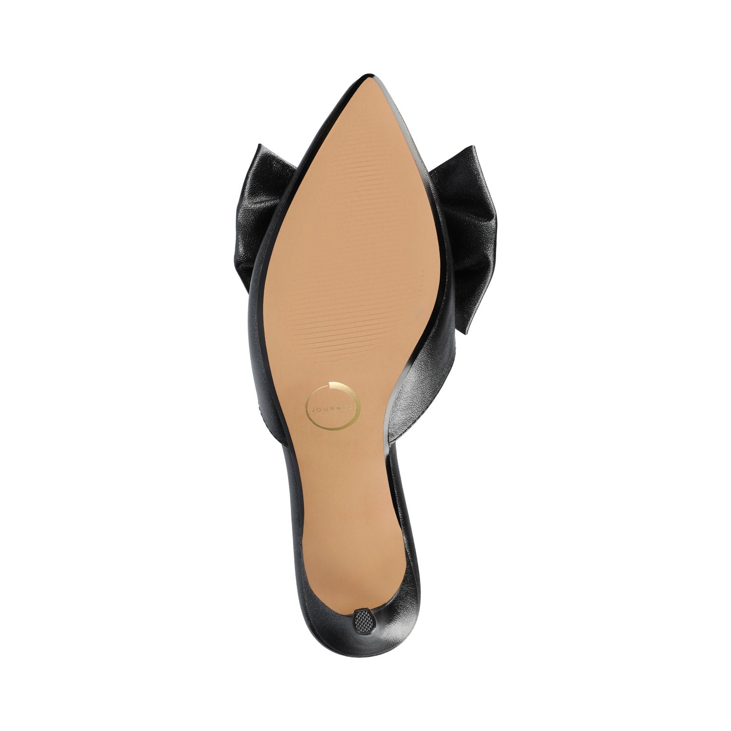 Journee TIARRA SPARKLE STILETTO HEELS IN WIDE - Black Sparkle