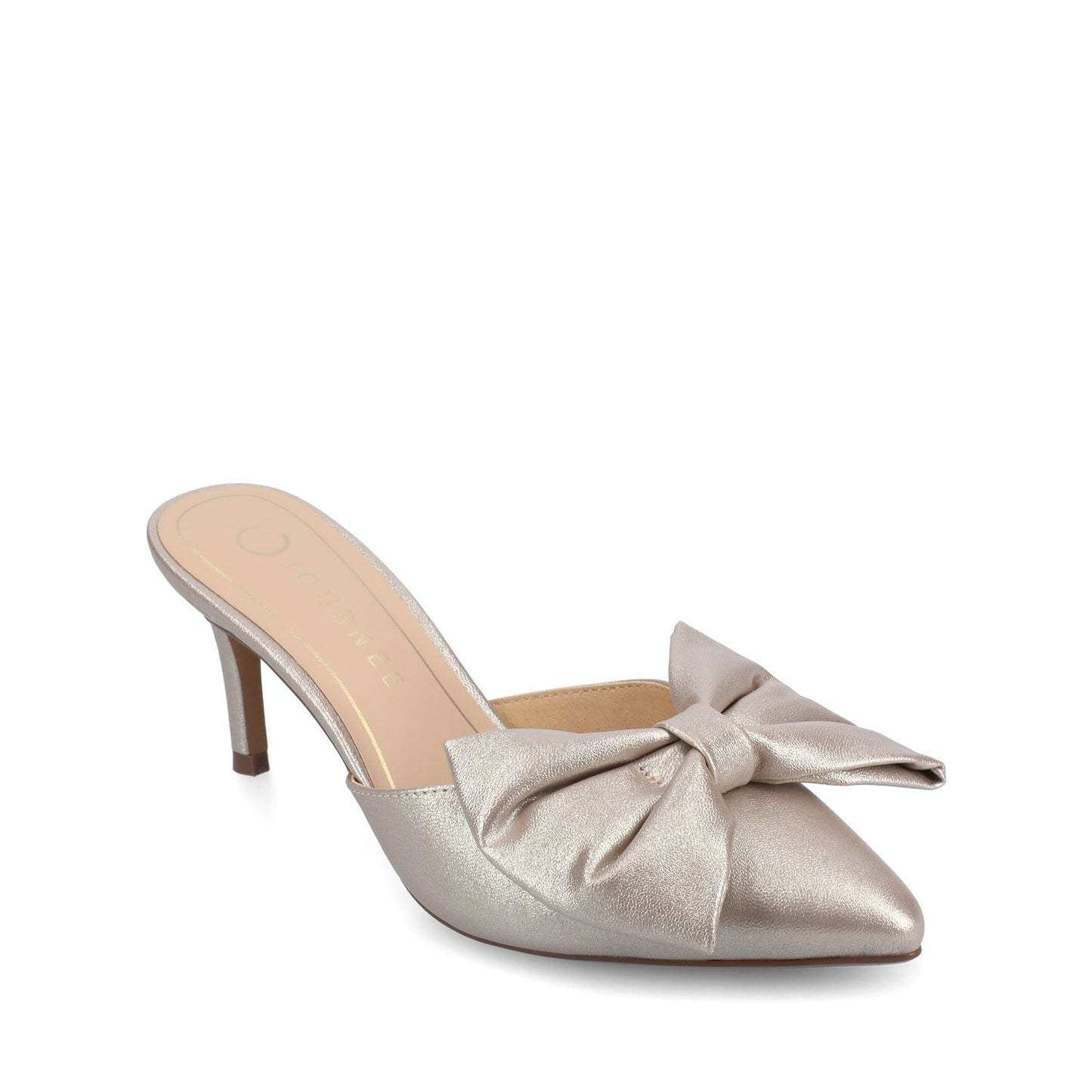 Journee TIARRA SPARKLE STILETTO HEELS IN WIDE - Champagne Sparkle