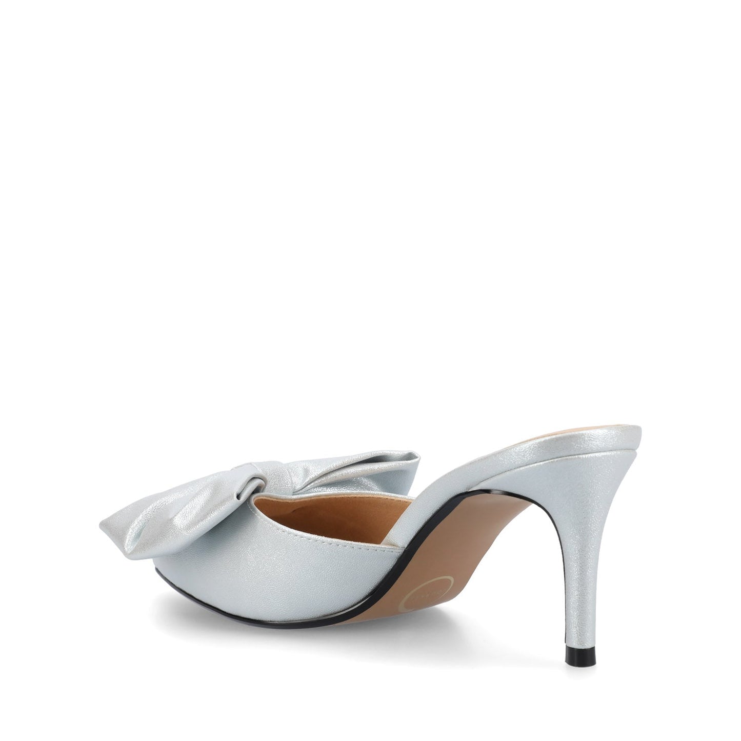 Journee TIARRA SPARKLE STILETTO HEELS IN WIDE - Silver Sparkle