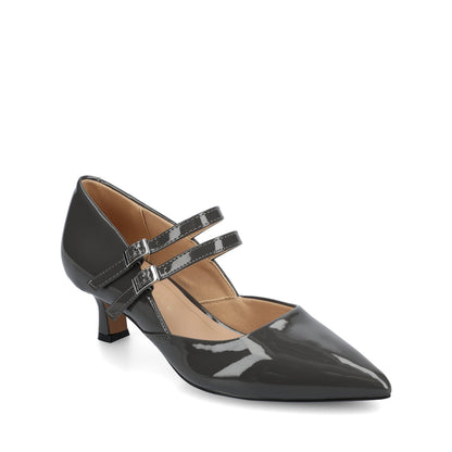 Journee CARNATION MARY JANE PUMPS IN WIDE - Charcoal