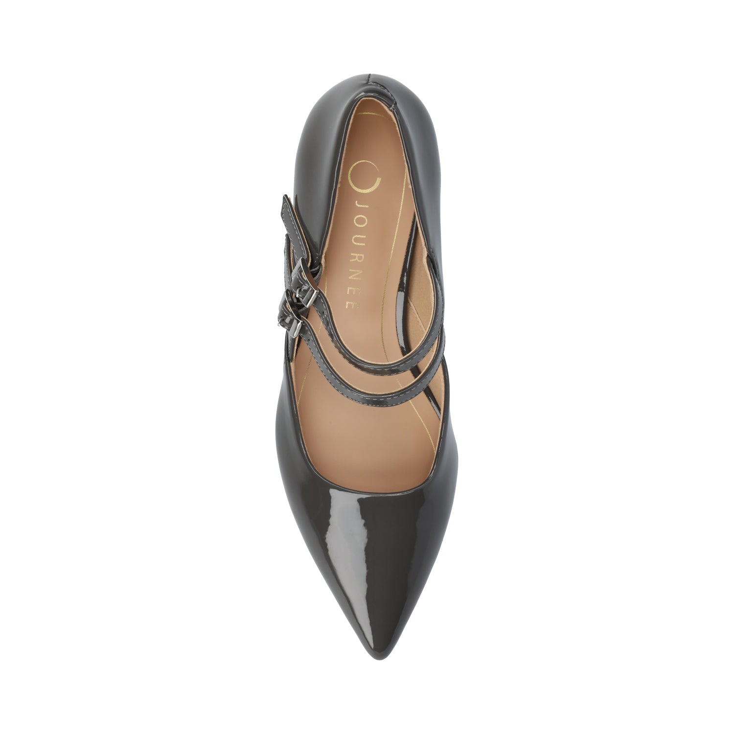 Journee CARNATION MARY JANE PUMPS IN WIDE - Charcoal