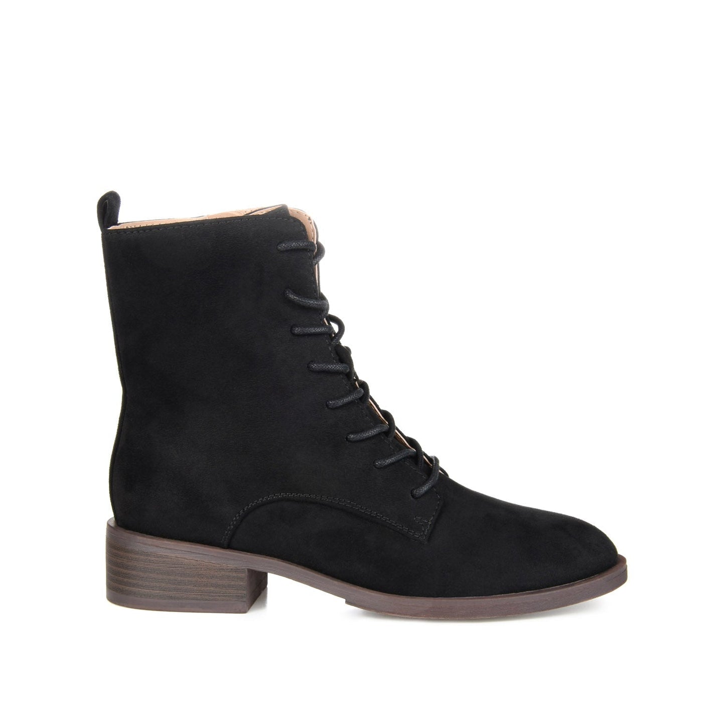 Journee VIENNA COMBAT BOOTIES IN WIDE - Black