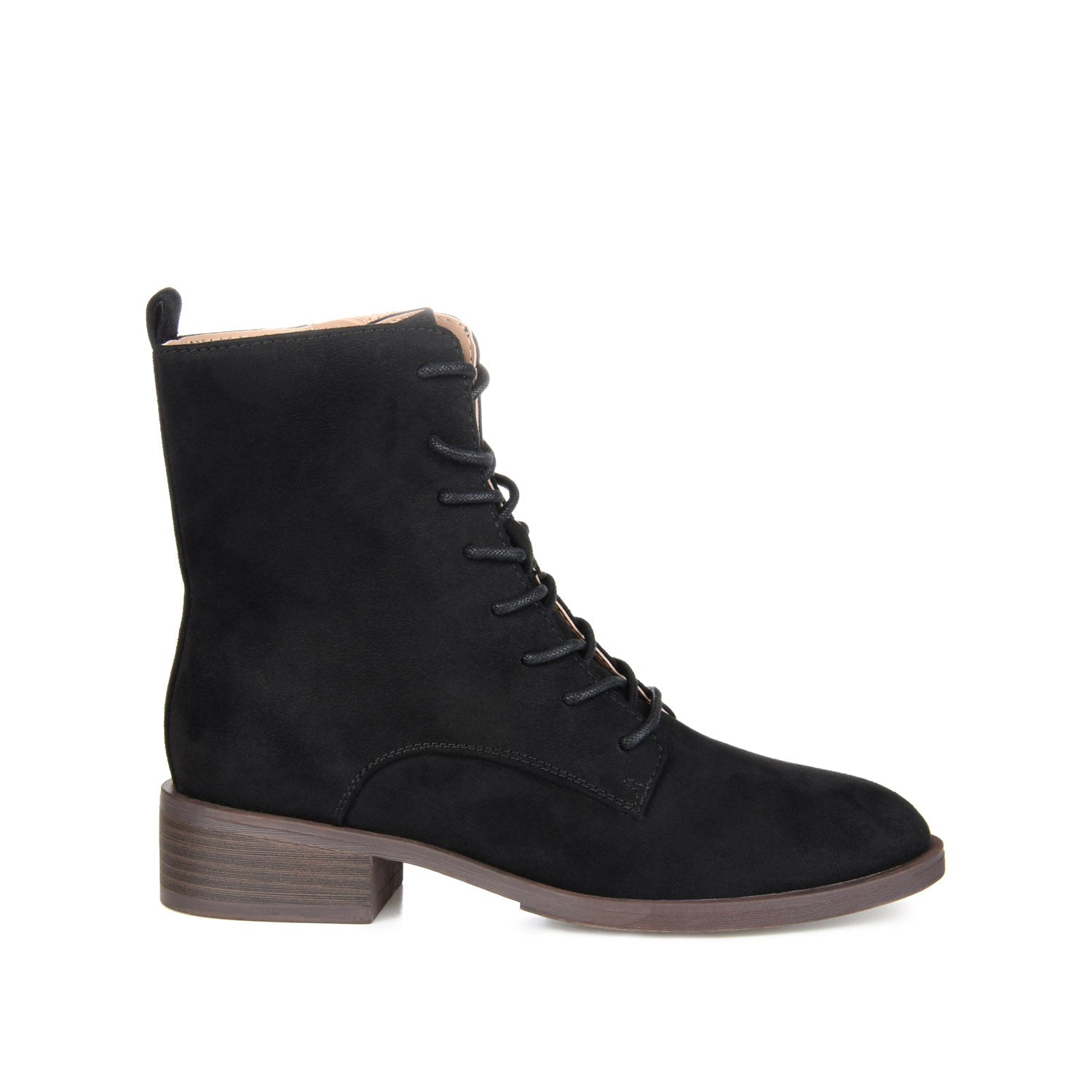 Journee VIENNA COMBAT BOOTIES IN WIDE - Black