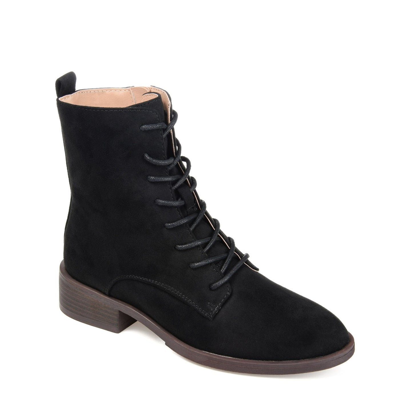 Journee VIENNA COMBAT BOOTIES IN WIDE - Black
