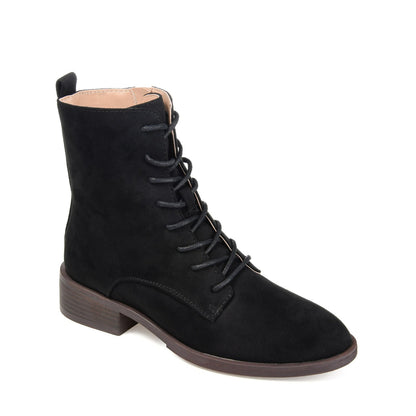 Journee VIENNA COMBAT BOOTIES IN WIDE - Black