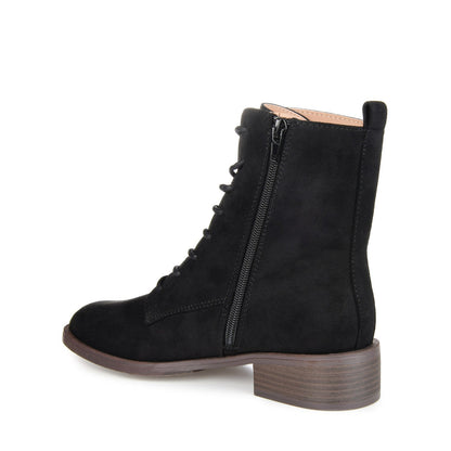 Journee VIENNA COMBAT BOOTIES IN WIDE - Black