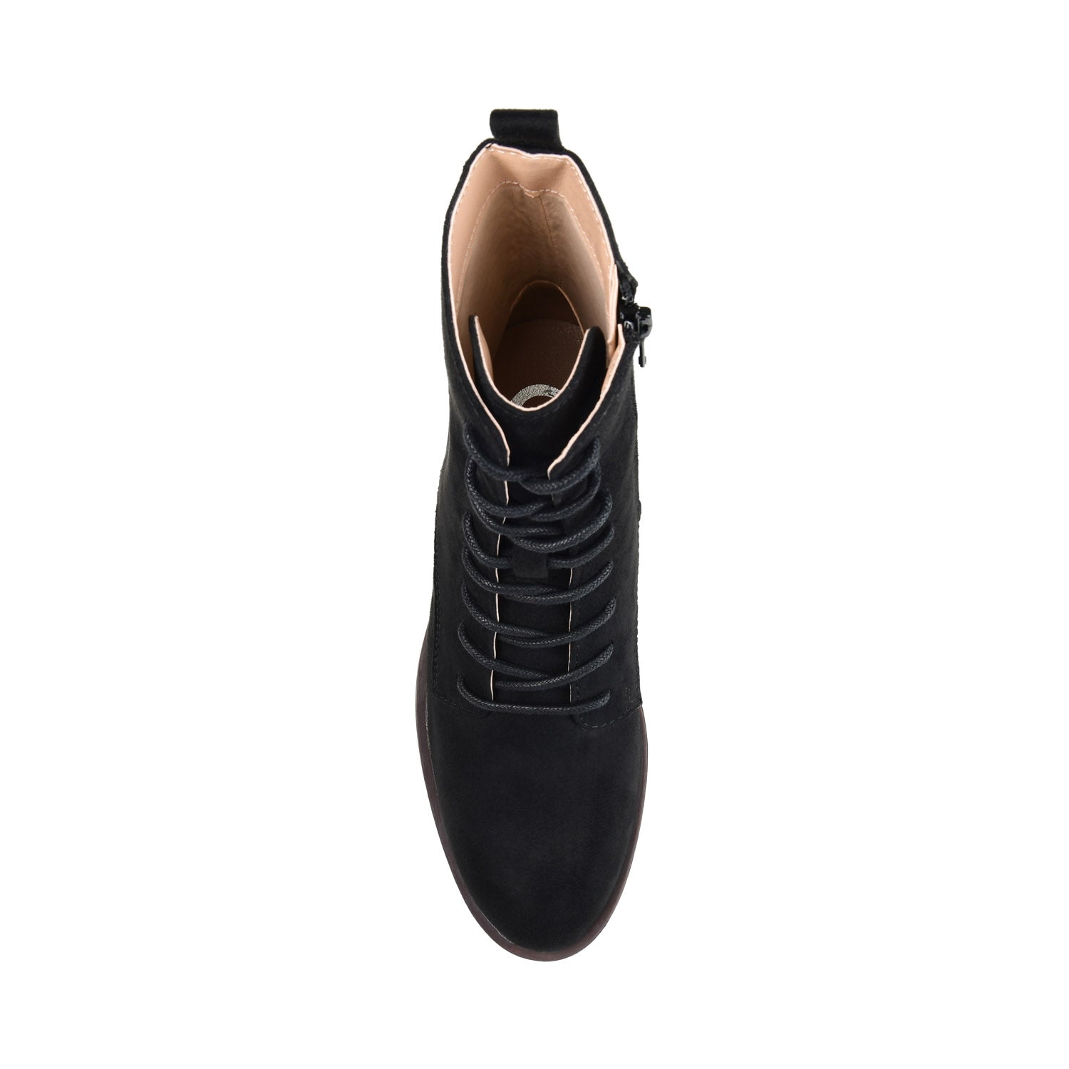 Journee VIENNA COMBAT BOOTIES IN WIDE - Black