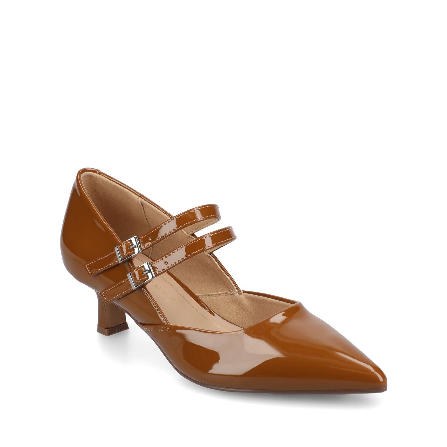 Journee CARNATION MARY JANE PUMPS IN WIDE - Cognac