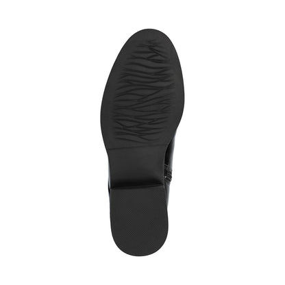 Journee VIENNA COMBAT BOOTIES IN WIDE - Crinkle/Black