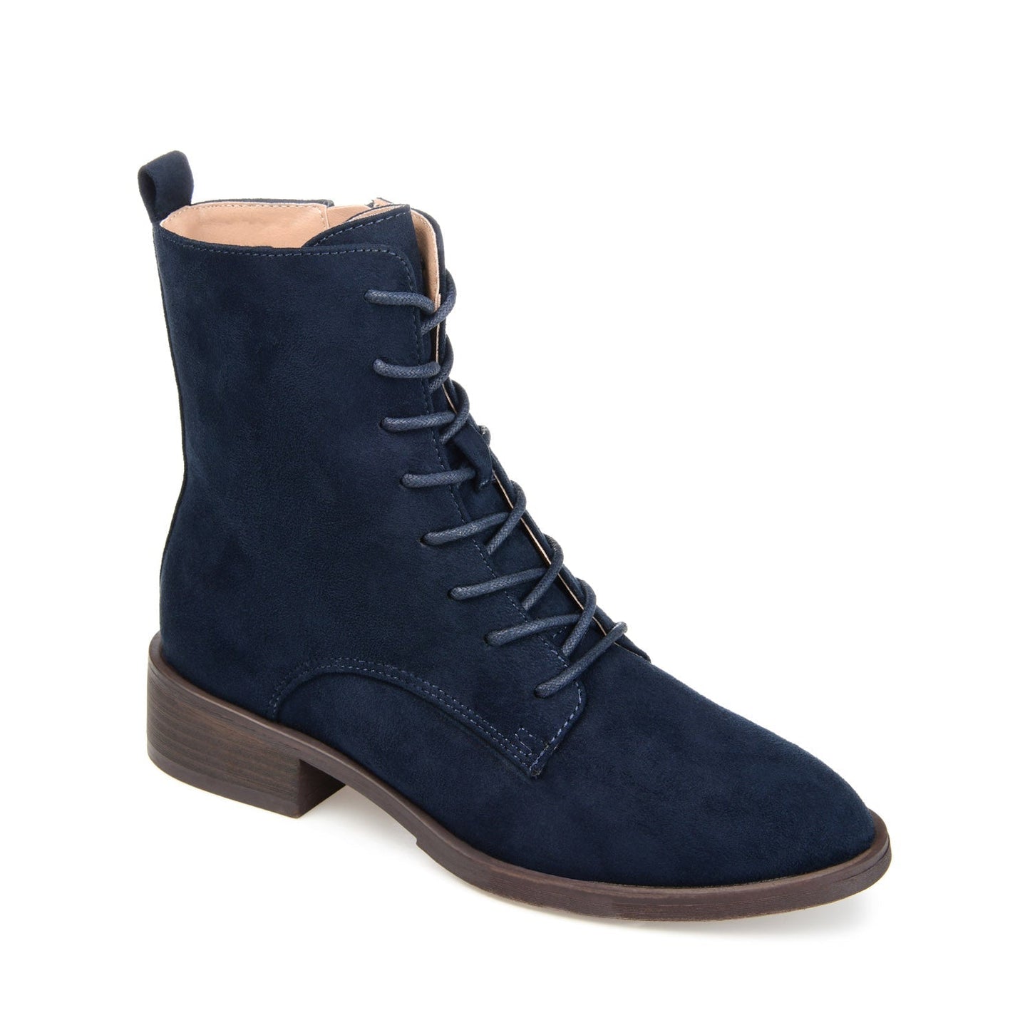 Journee VIENNA COMBAT BOOTIES IN WIDE - Navy