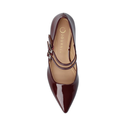 Journee CARNATION MARY JANE PUMPS IN WIDE - Oxblood