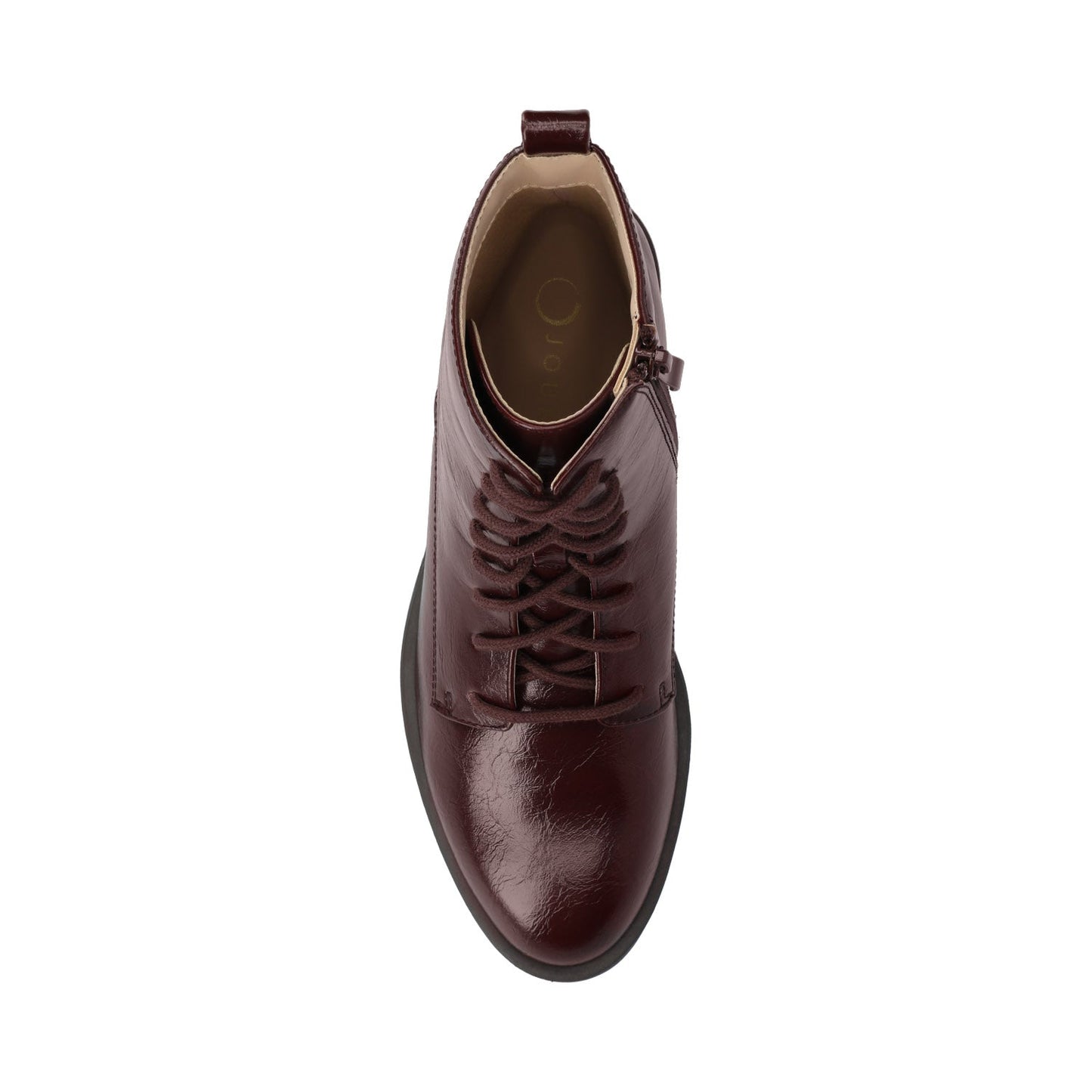 Journee VIENNA COMBAT BOOTIES IN WIDE - Oxblood