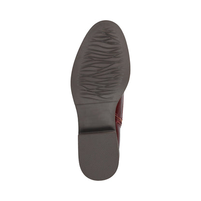 Journee VIENNA COMBAT BOOTIES IN WIDE - Oxblood