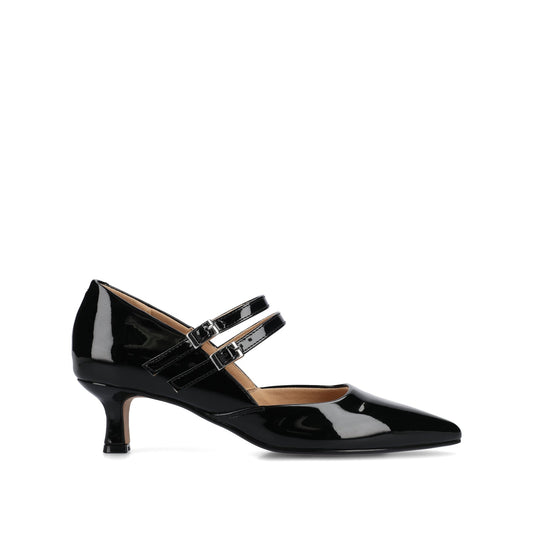 Journee CARNATION MARY JANE PUMPS IN WIDE - Patent Black