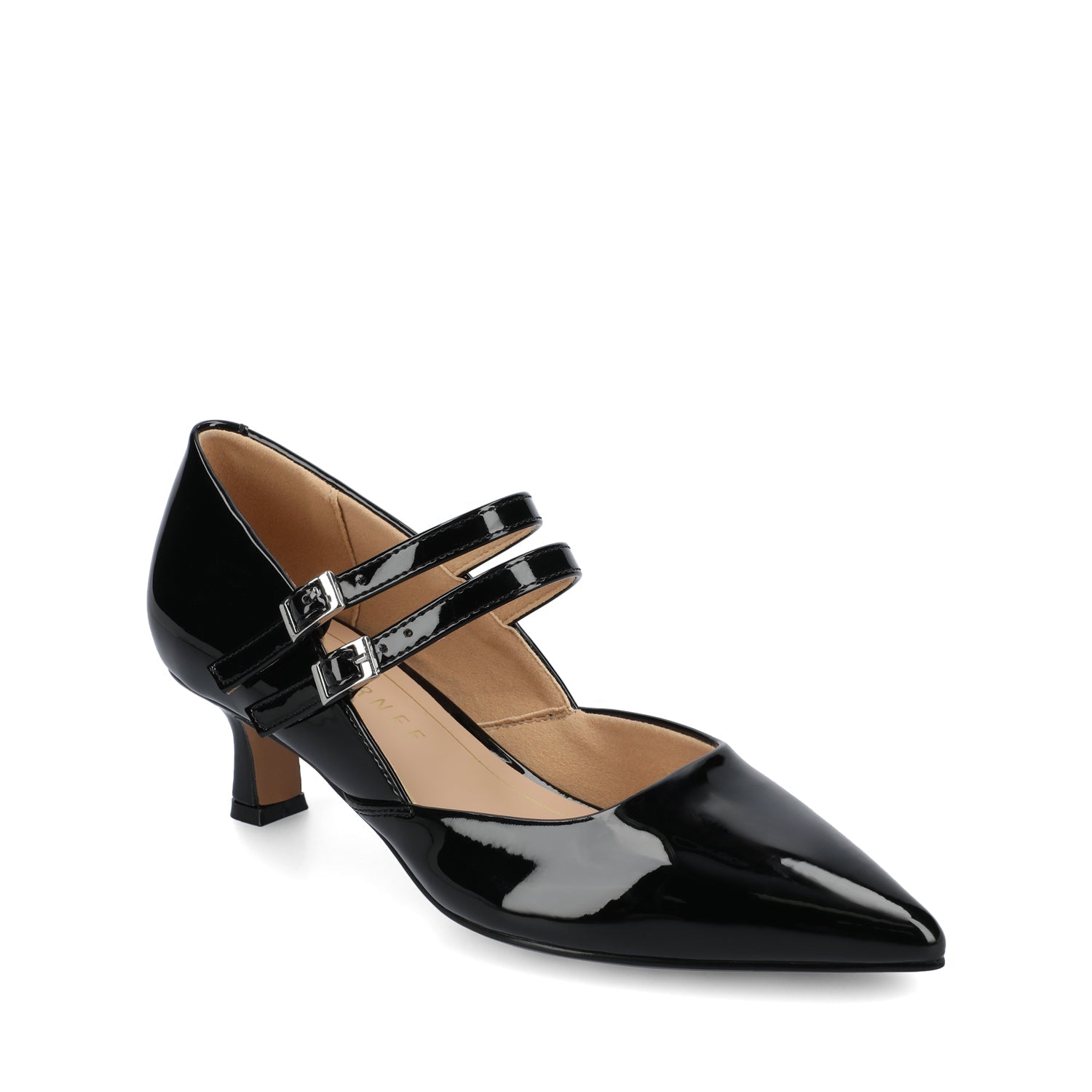 Journee CARNATION MARY JANE PUMPS IN WIDE - Patent Black