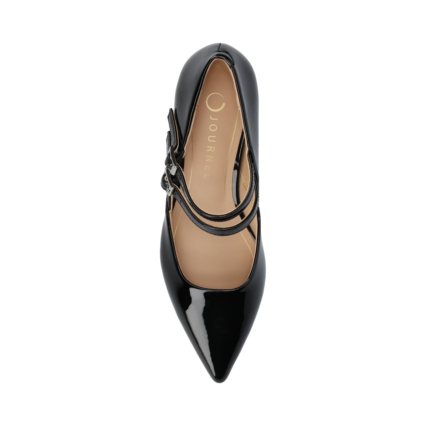 Journee CARNATION MARY JANE PUMPS IN WIDE - Patent Black