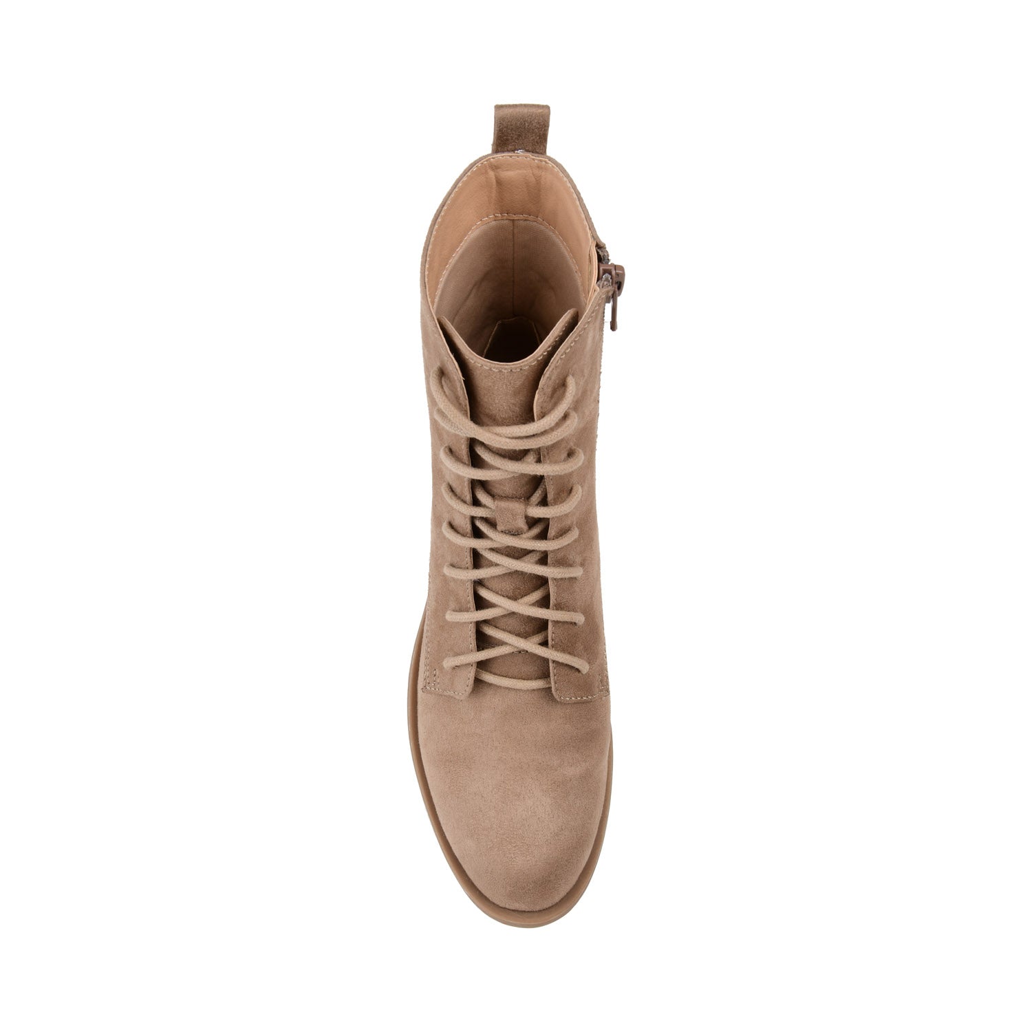 Journee VIENNA COMBAT BOOTIES IN WIDE - Taupe