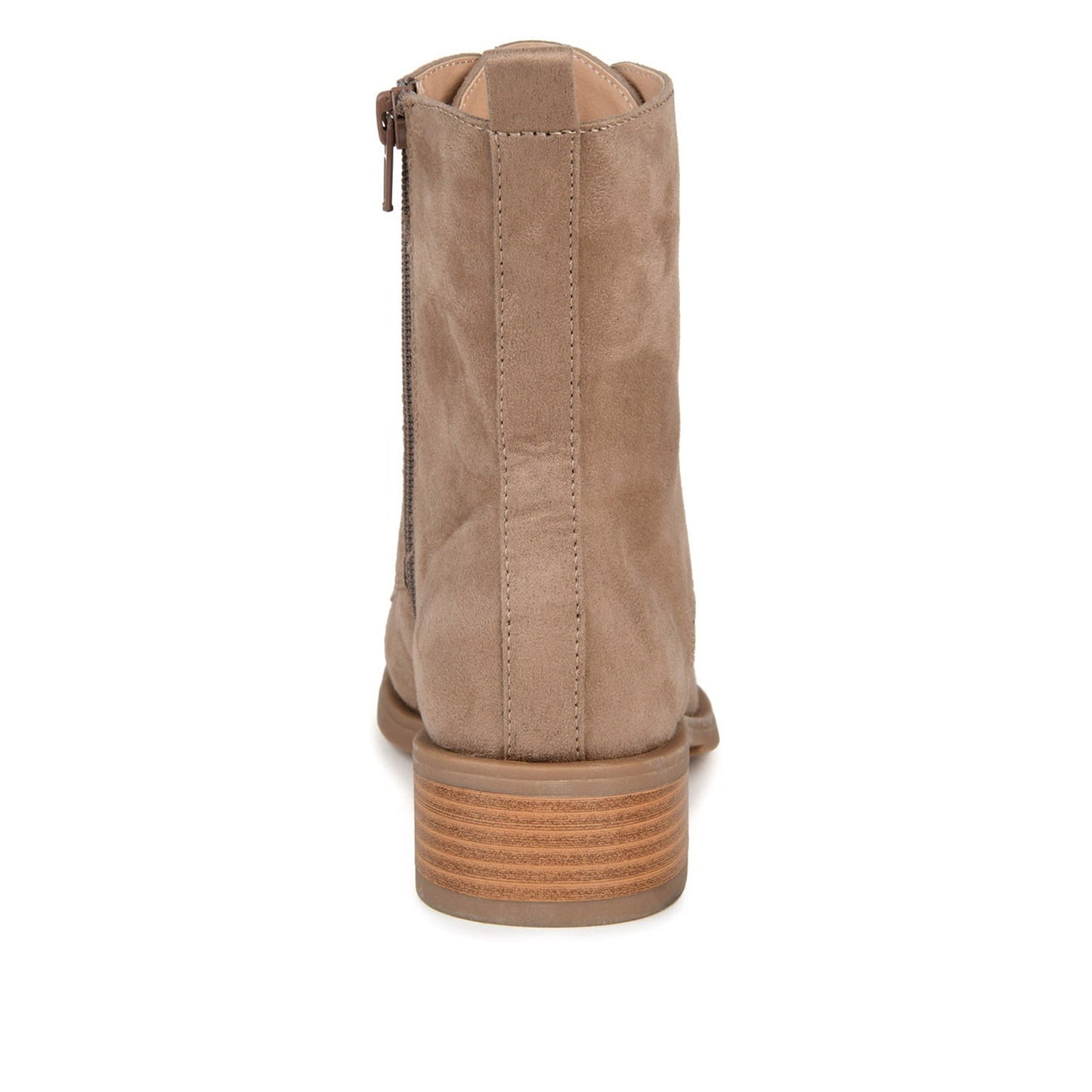 Journee VIENNA COMBAT BOOTIES IN WIDE - Taupe