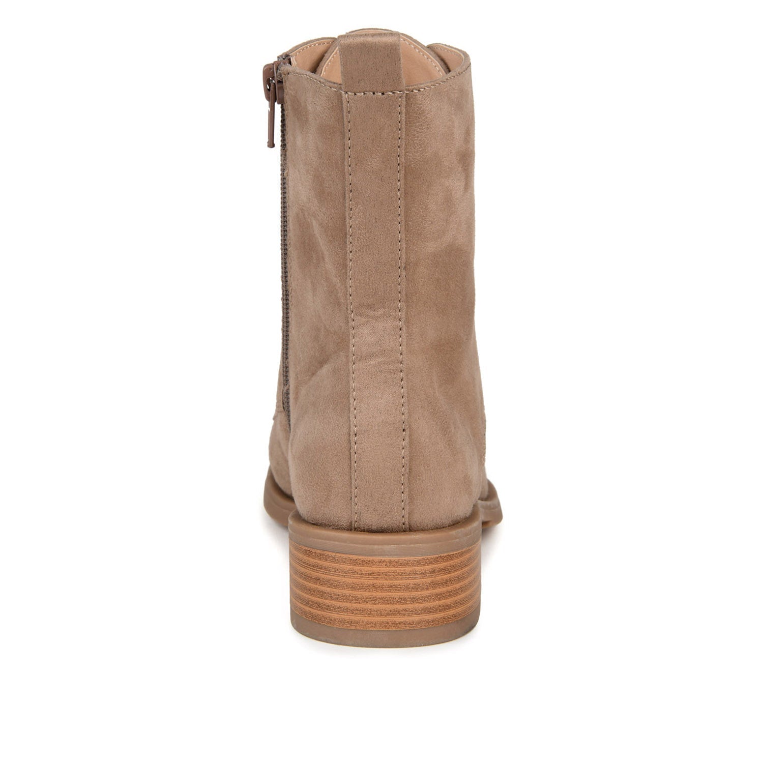 Journee VIENNA COMBAT BOOTIES IN WIDE - Taupe