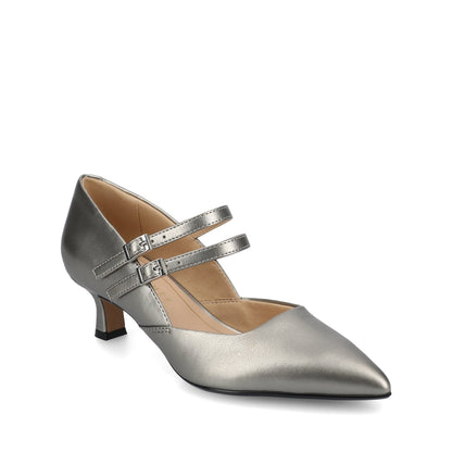 Journee CARNATION MARY JANE PUMPS IN WIDE - Pewter