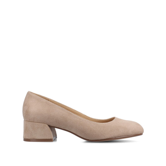 Journee SAAR II LOW PUMP HEELS STATEMENT IN WIDE - Nude Suede