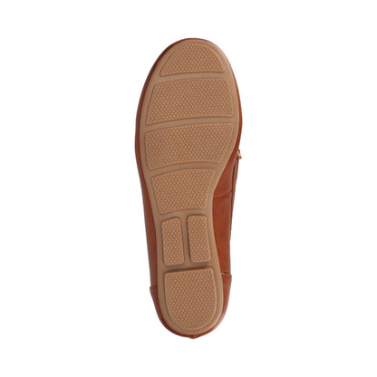 Journee NOVELLA DRIVING LOAFER IN WIDE - Cognac