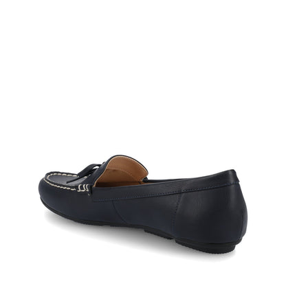 Journee NOVELLA DRIVING LOAFER IN WIDE - Navy
