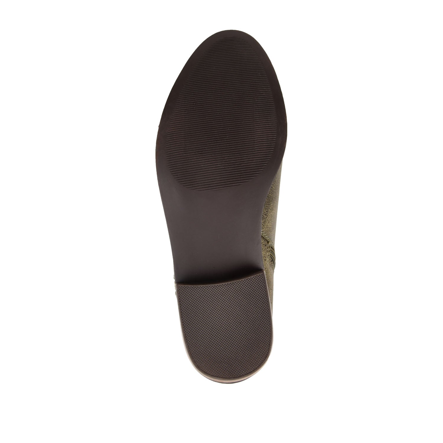 Journee ELLIS ZIP UP VEGAN LEATHER BOOTIES IN WIDE - Olive