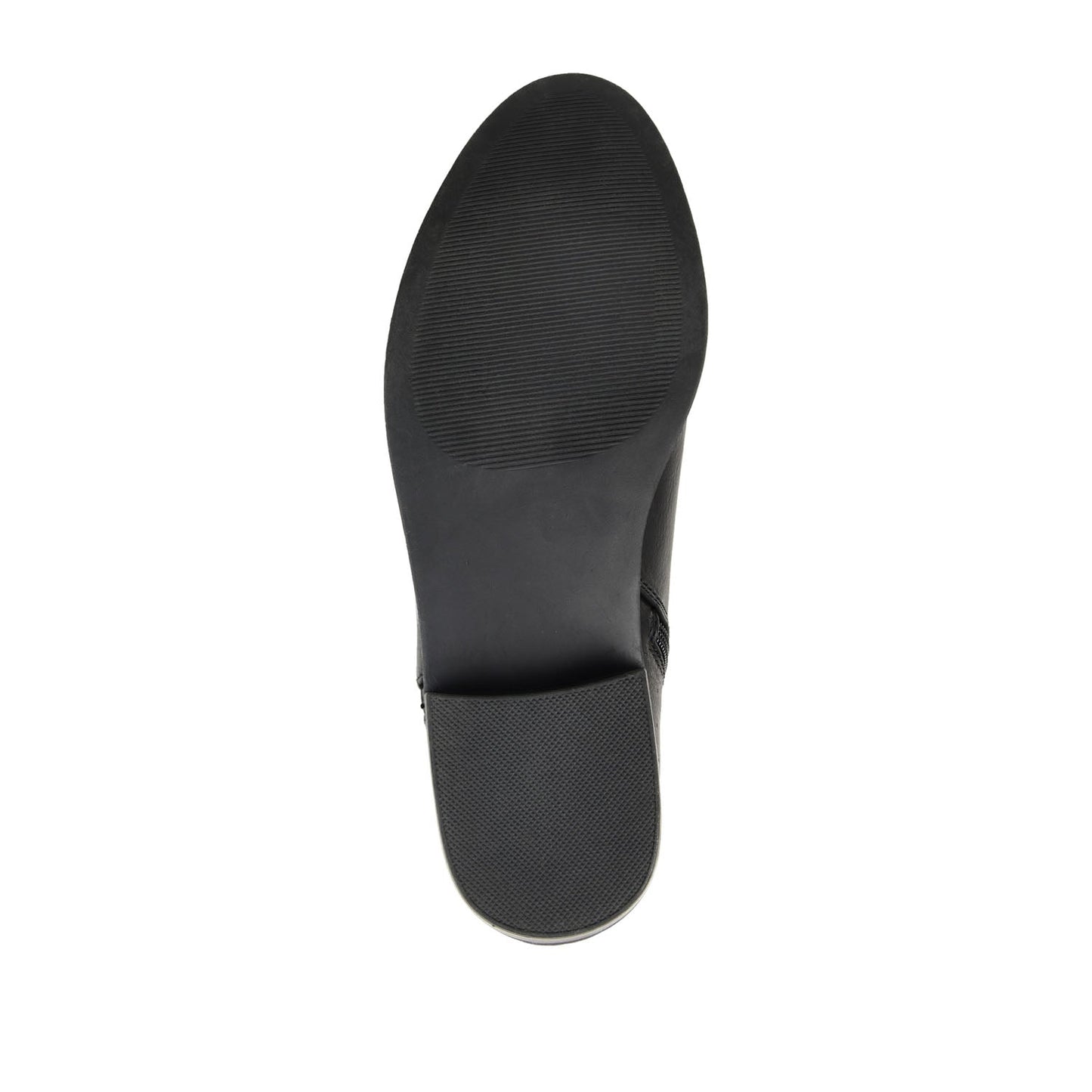 Journee ELLIS ZIP UP VEGAN LEATHER BOOTIES IN WIDE - Black