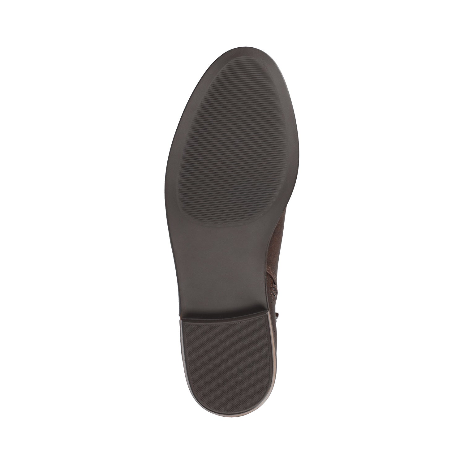 Journee ELLIS ZIP UP VEGAN LEATHER BOOTIES IN WIDE - Vintage Chocolate