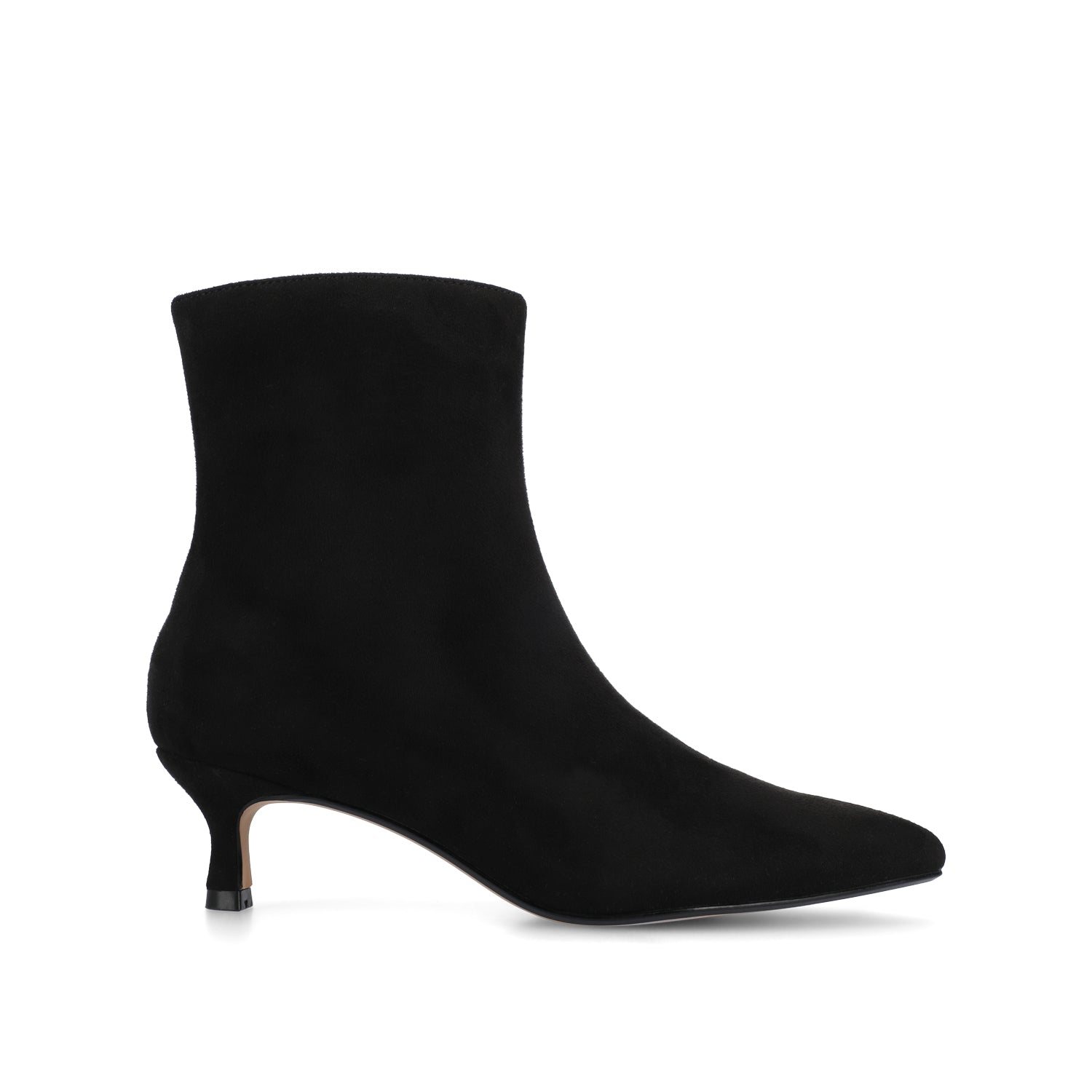 Journee ARELY POINTED TOE BOOTIES IN WIDE - Black Suede