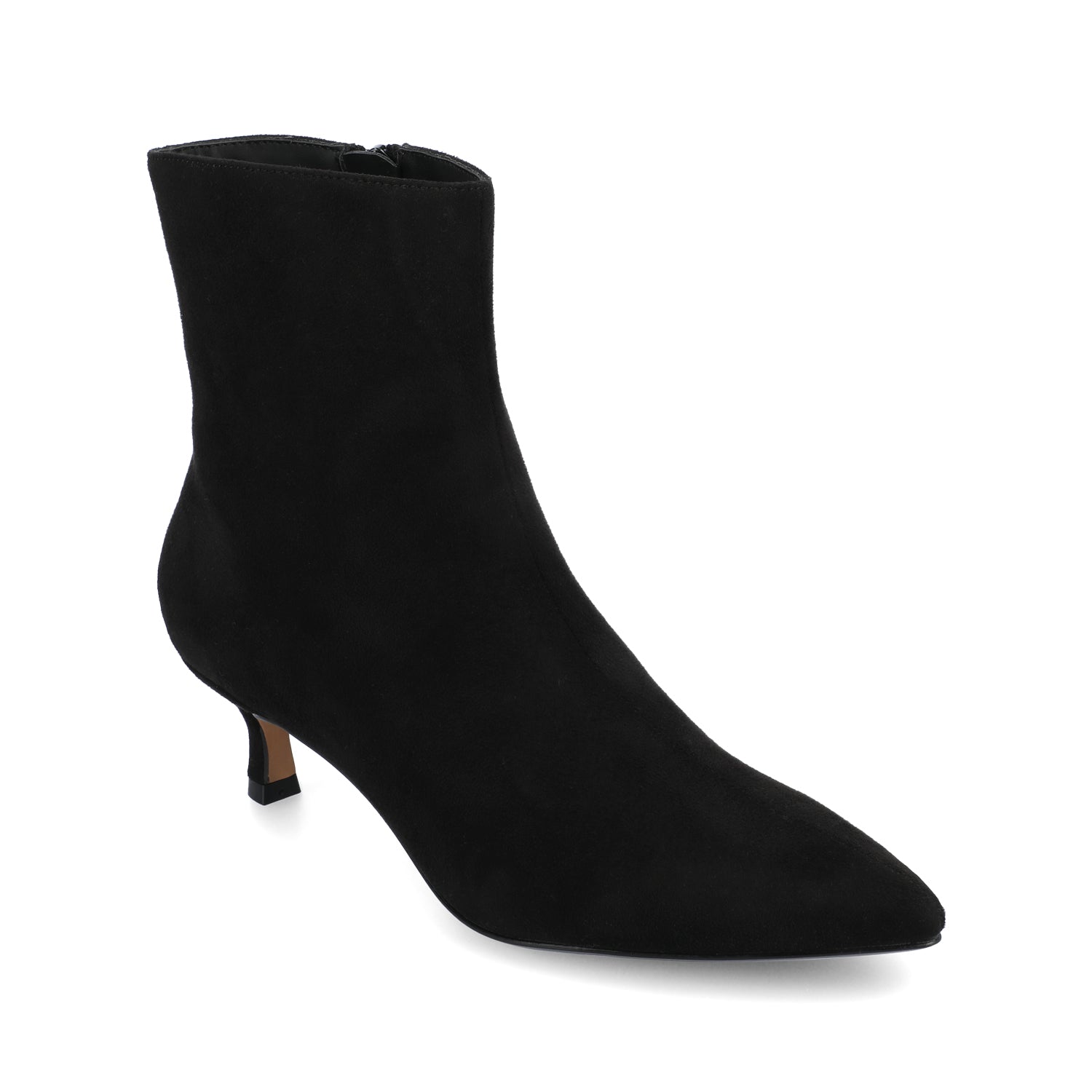 Journee ARELY POINTED TOE BOOTIES IN WIDE - Black Suede