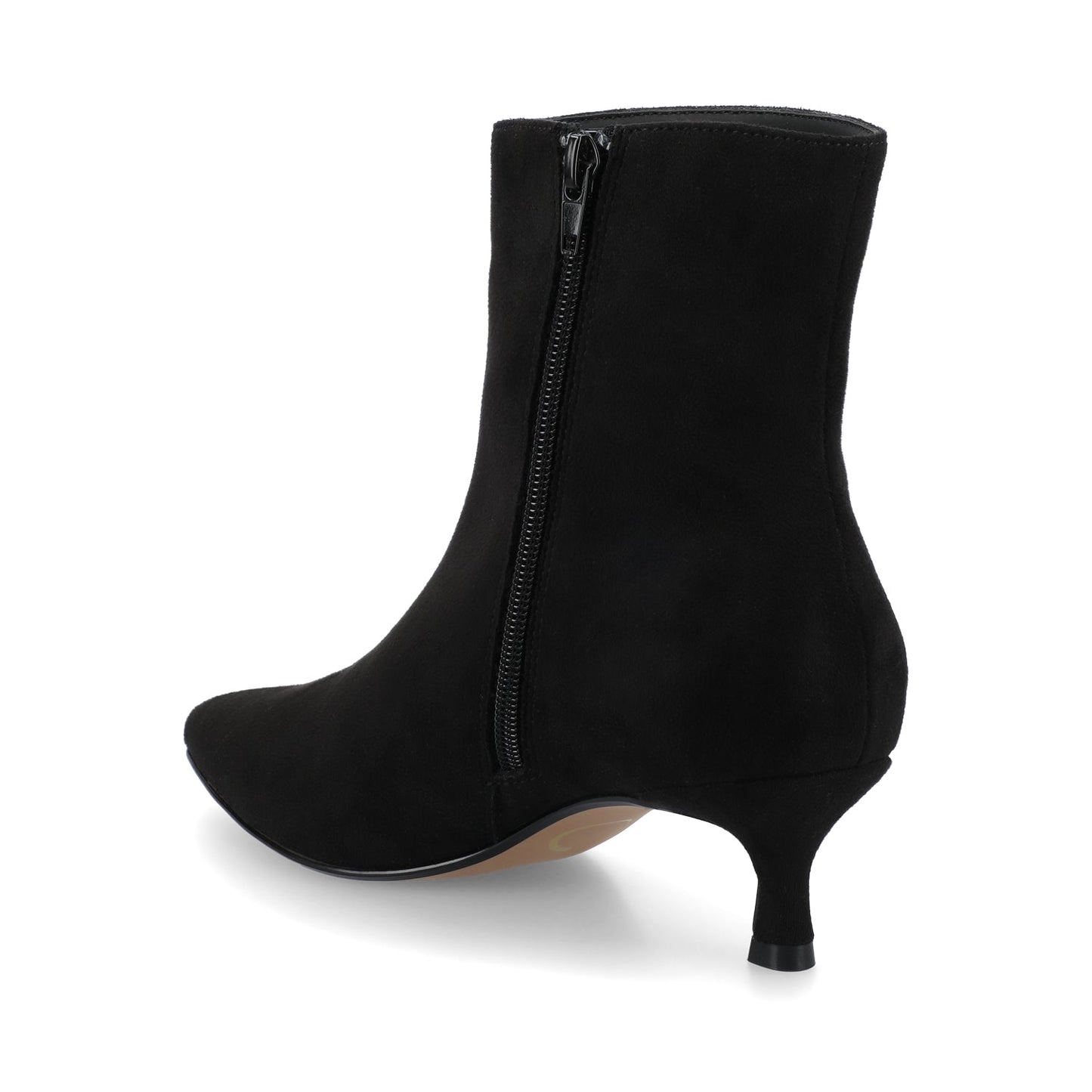 Journee ARELY POINTED TOE BOOTIES IN WIDE - Black Suede