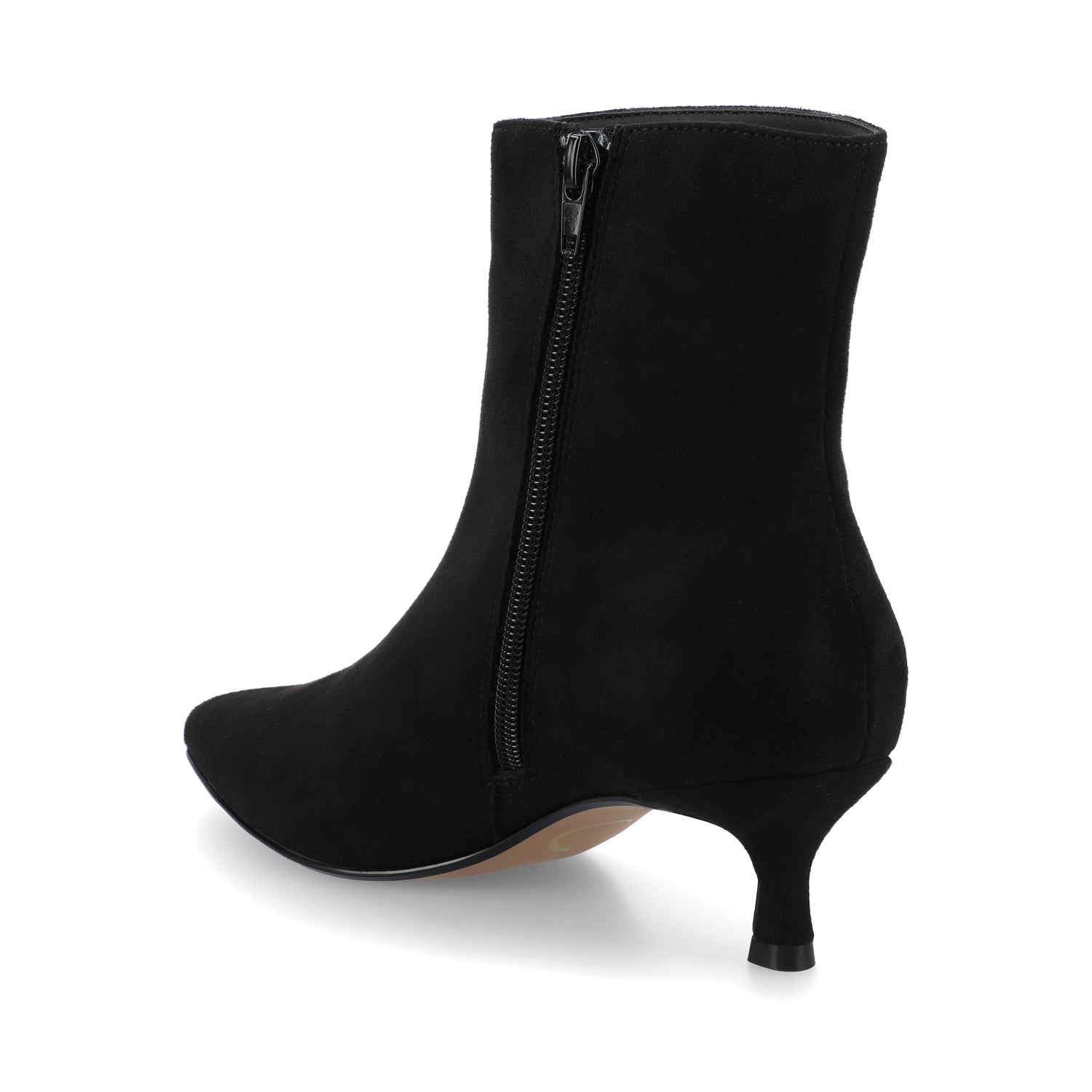 Journee ARELY POINTED TOE BOOTIES IN WIDE - Black Suede