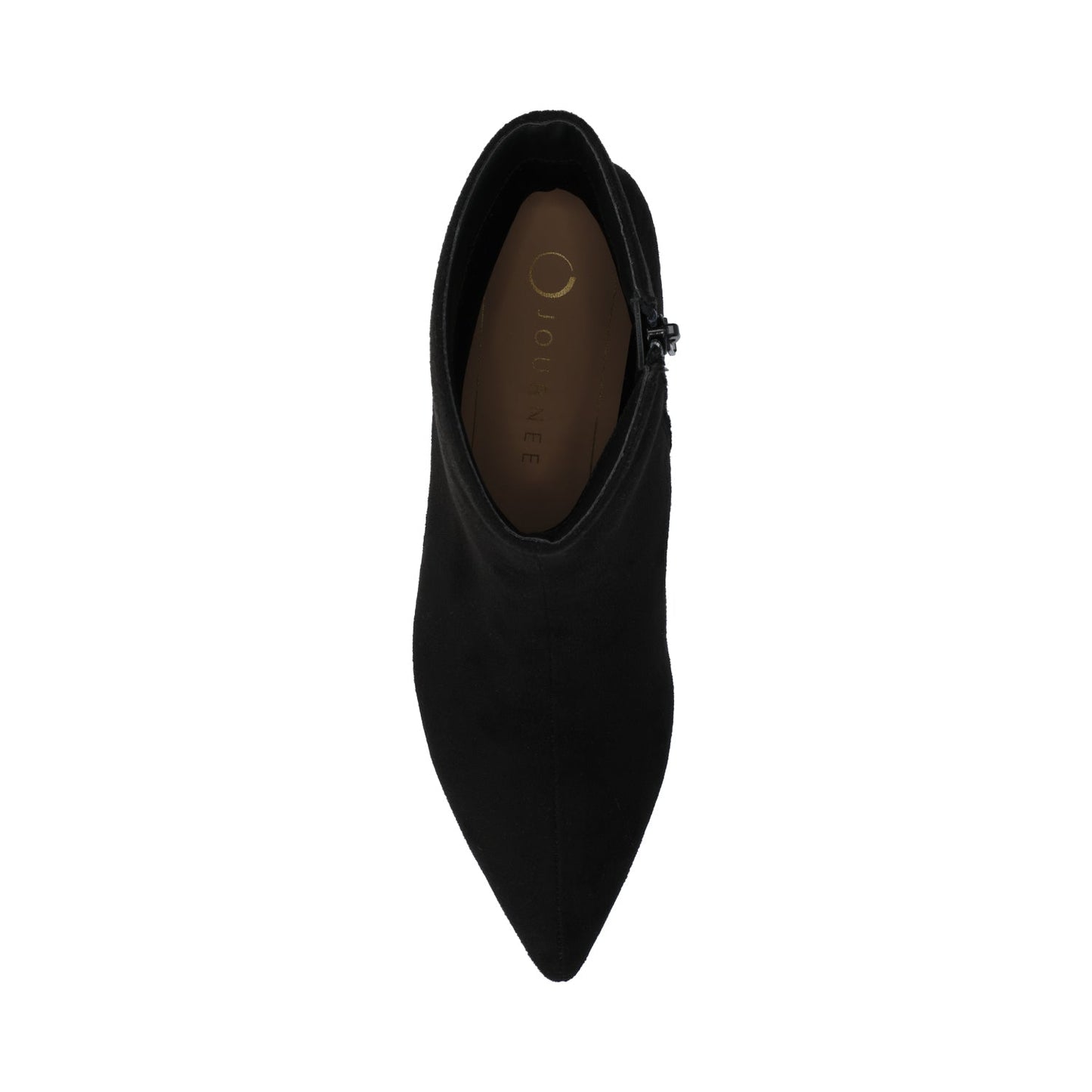 Journee ARELY POINTED TOE BOOTIES IN WIDE - Black Suede