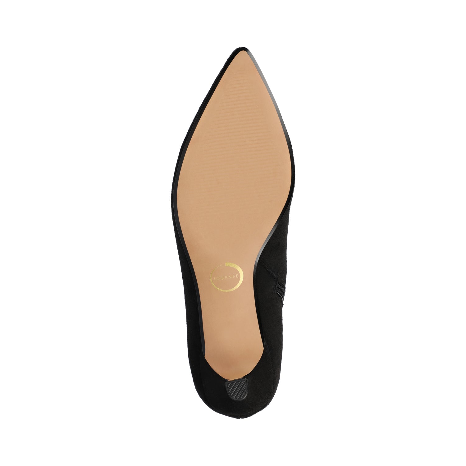 Journee ARELY POINTED TOE BOOTIES IN WIDE - Black Suede