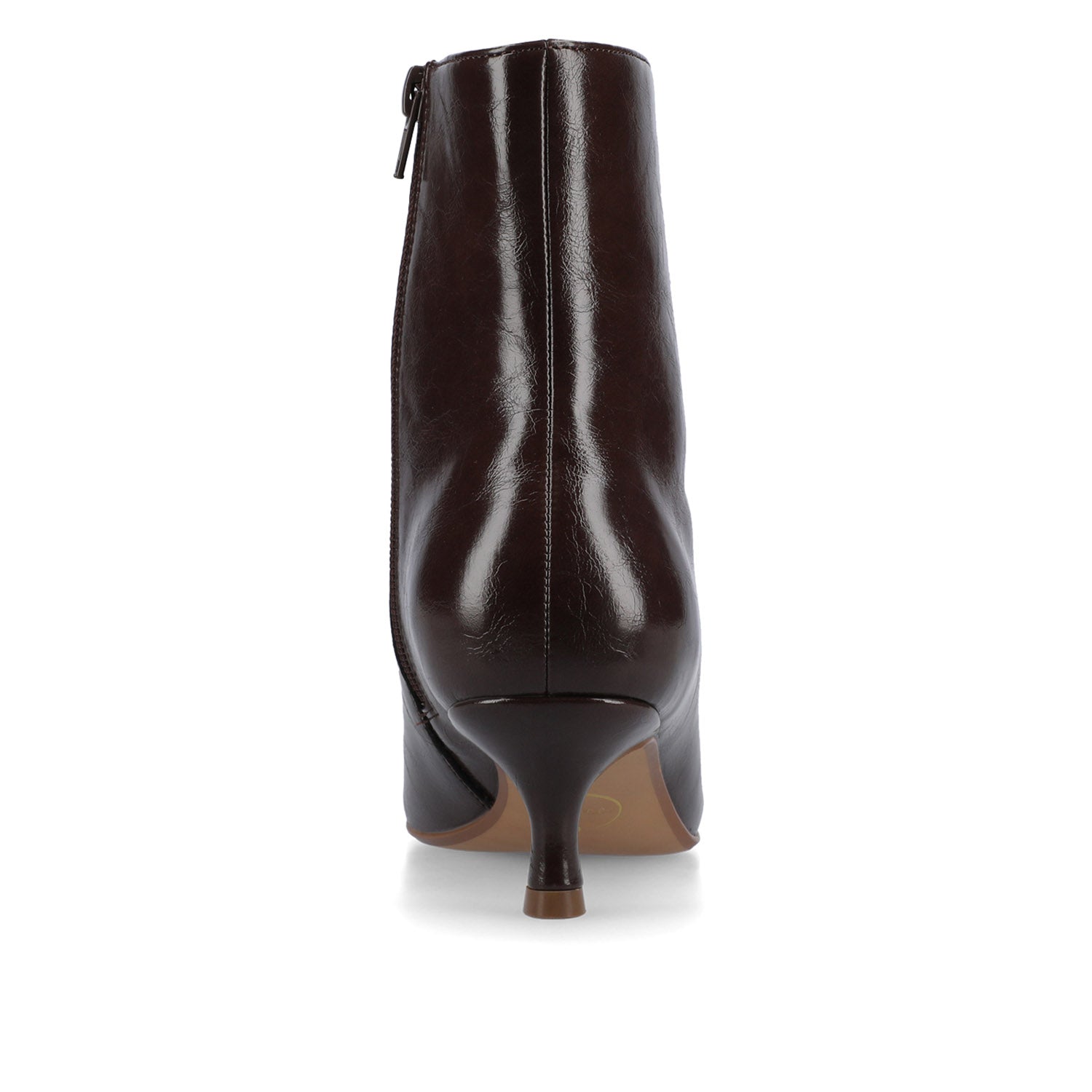 Journee ARELY POINTED TOE BOOTIES IN WIDE - Chocolate